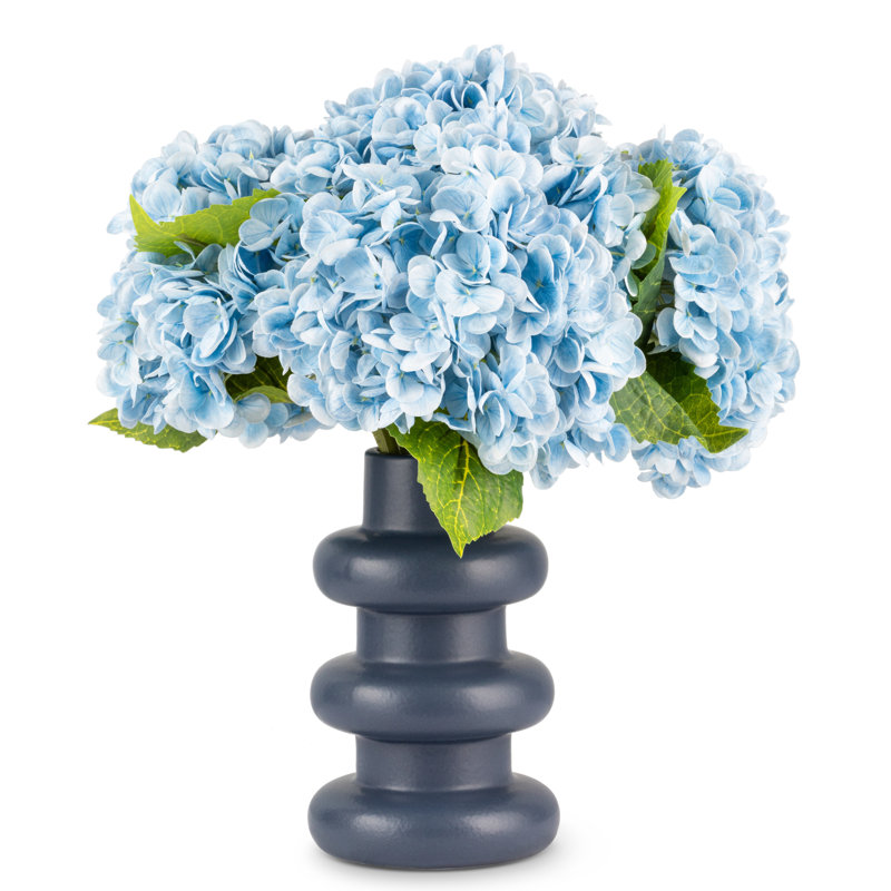 Cecily Realtouch Hydrangea Arrangement, Blue