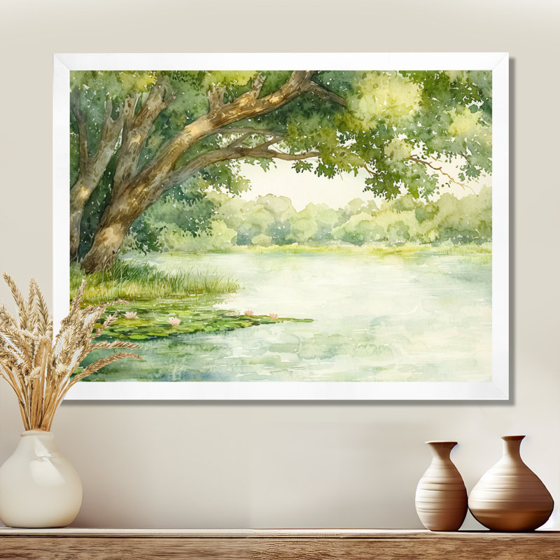 Décoration murale Brazos River In Texas I - Texas, Reproduction encadrée d'une seule photo sans pass, H 24 po x l 32 po