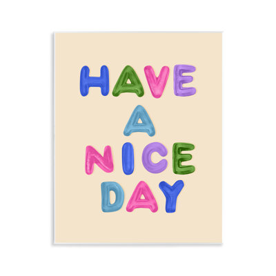 Have a Nice Day Gummies Wall Plaque, design by LISH Creative