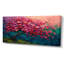 Arbre de vie rose rose et bleu vibrant - art mural cerisier en fleurs-1928672903-2091186231