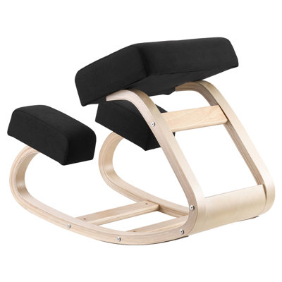 Ergonomic Kneeling Chair with Thick Foam Cushions and Adjustable Height