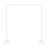2.1M Rectangle Large Size White Iron Wedding Arch Backdrop Stand
