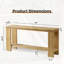 Console 63 "avec tablette de rangement Boho