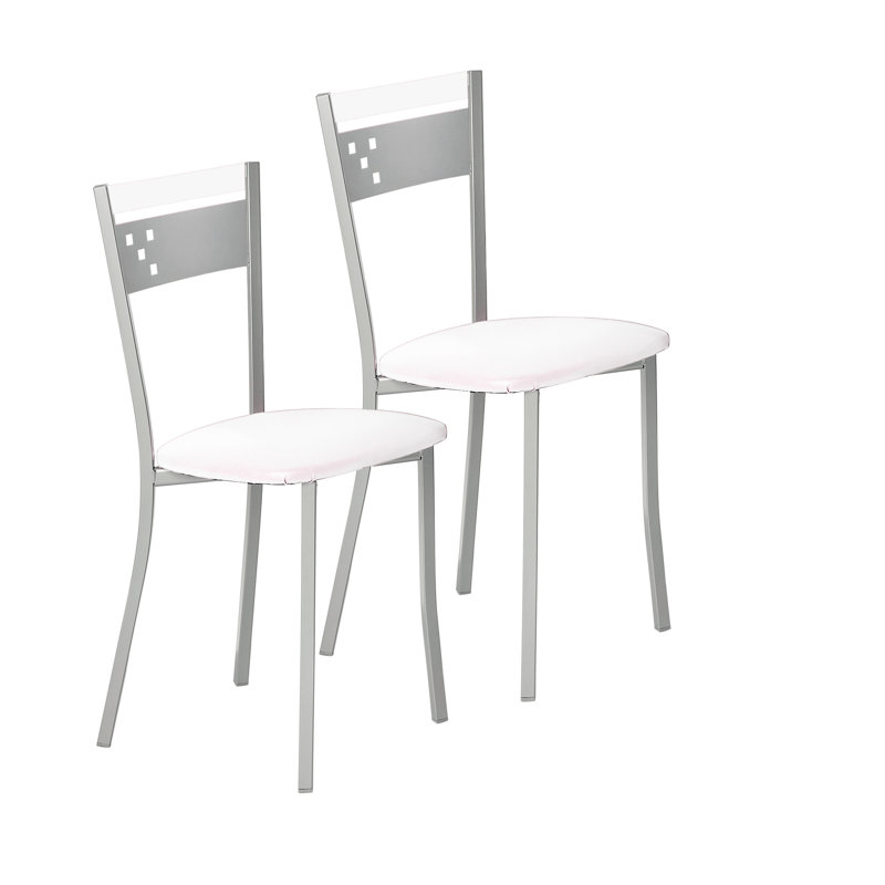 Ellie-Diane Upholstered Dining Chair, White