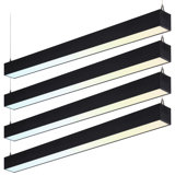 Commercial Grade 100-277V 4' LED Linkable Linear Lights, Dimmable 4600LM 40W, 3CCT