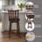 Counter-Height Swivel Stool, Cherry Finish