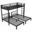 Tumblea Triple Bunk Bed Set - Metal Twin Over Twin & Twin XL With Guardrails And Storage