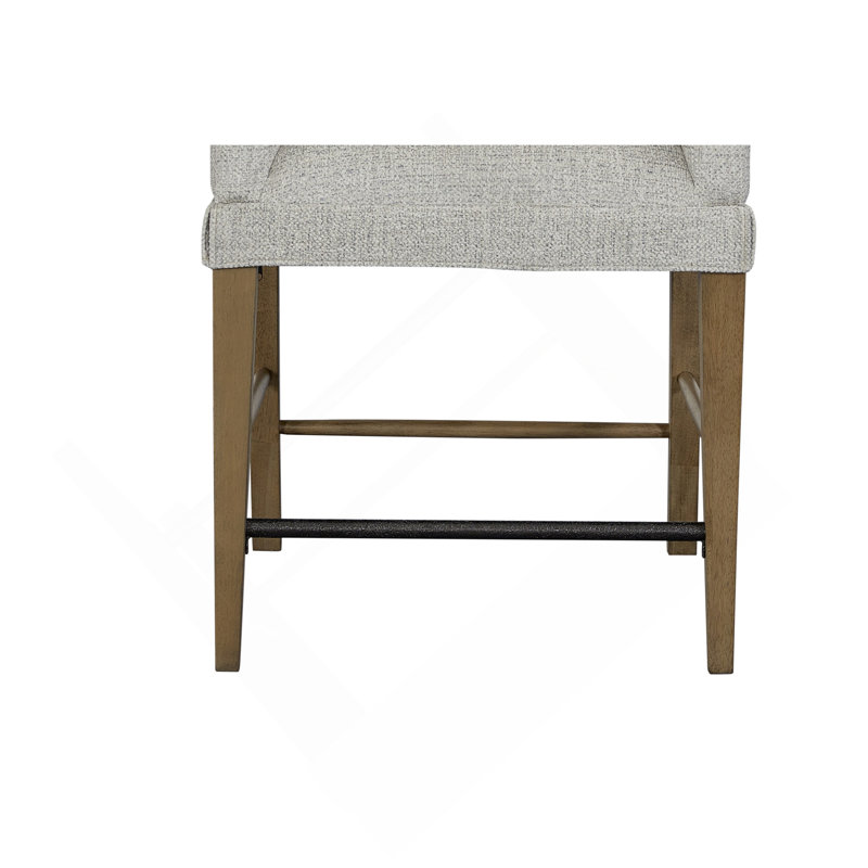 Tabouret de comptoir rembourré (ensemble de 2), Amande