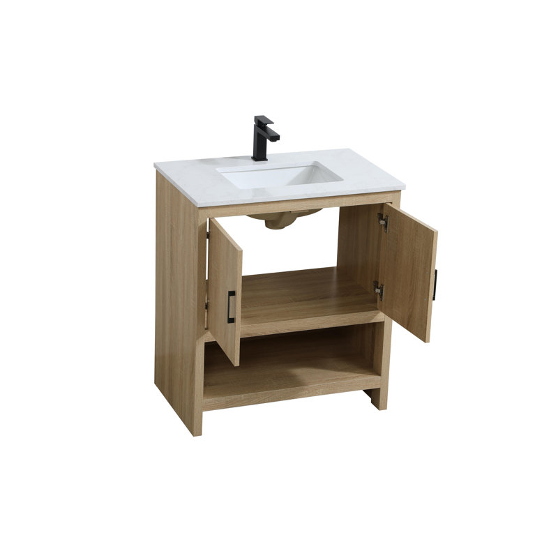Kirkbride 30 inch Single Bathroom Vanity, Mango Wood