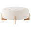 Table basse ronde avec repose-pieds capitonné-61058246