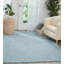 Tapis bleu ciel en laine tissé à la main-279902405