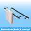 Porte de douche coulissante double 44-48 "x72" en aluminium