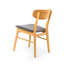 Table et 4 chaises rembourrées en bois massif pour la salle à manger-906140747