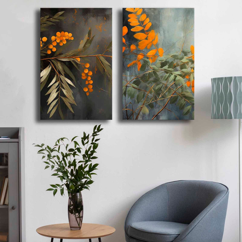 Peinture décorative sur toile (3 pièces)