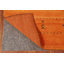 Tapis orange en laine orange Gabbeh 8 x 10
