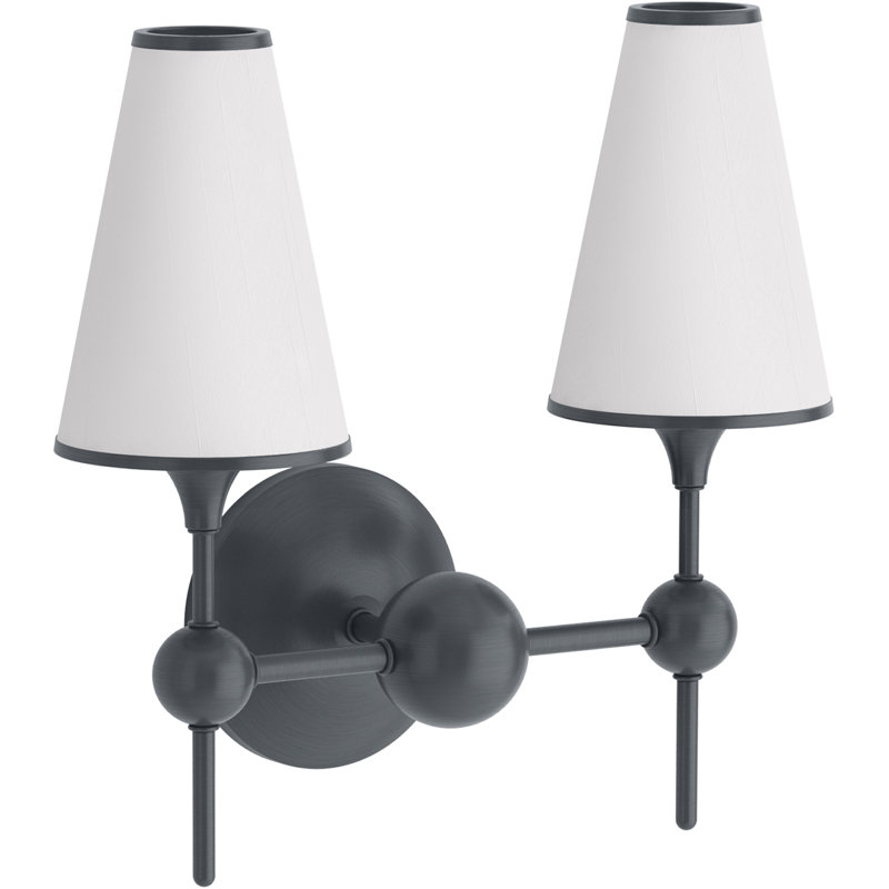 Parohn Two-Light Sconce, Gunmetal