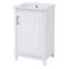 Meuble-lavabo simple autoportant de 20 po avec plateau en céramique-1854602547