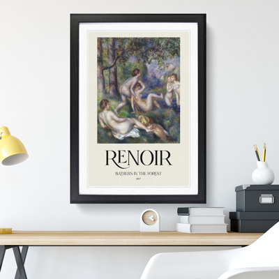 Bathers in the Forest by Pierre-Auguste Renoir - Picture Frame Graphic Art
