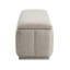 Banc de rangement taupe Modern Home avec contreplaqué et base en tissu élégant