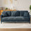 Canapé à accoudoirs carrés de 83 po avec coussin à ressorts ensachés Febo   