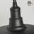 Atiye Farmhouse Outdoor Gooseneck Barn Wall Lantern with Dome Matte Black-98834253