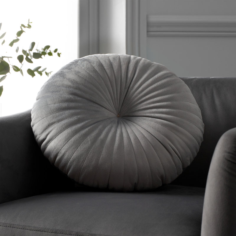 Round Soft 40x40cm Cushion, Grey