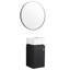 Petit meuble-lavabo avec lavabo, fixation murale 12 po, châtaignier noir, trou pré-percé en céramique pour lavabo à robinet, salle de bain, monté, glacis