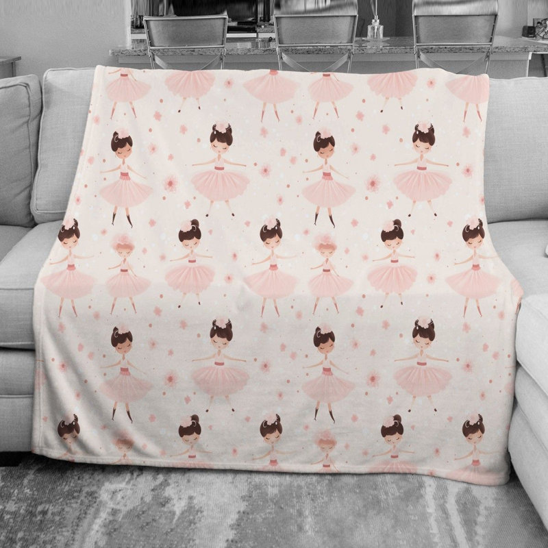Little Ballerina Throw Blanket, Twin