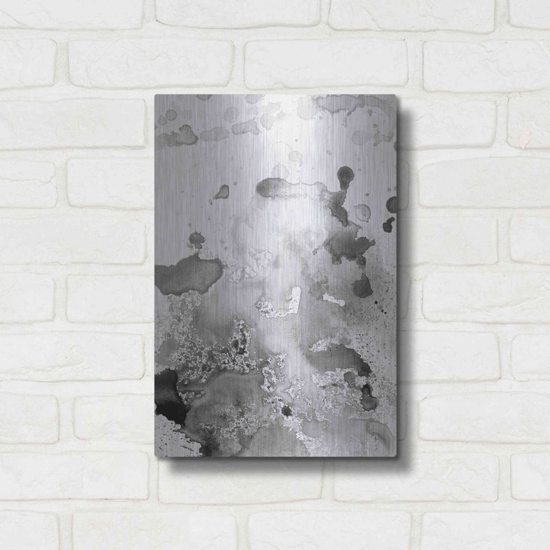 Art mural en métal Red Barrel Studio® «Grey Shades» par Incado, H 16 po x l 12 po