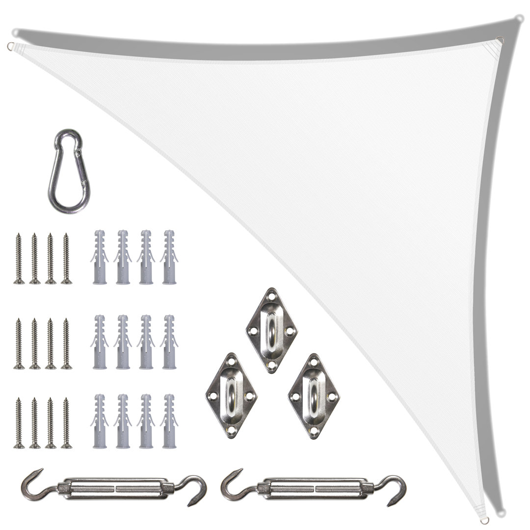 Royal Shade 18' x 18' x 25.5' Triangle Shade Sail with Hardware Kit Royal Shade 