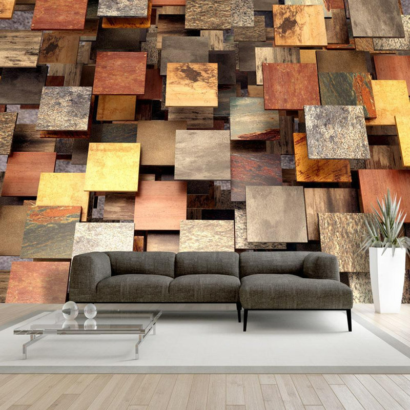 Murale de toit en cuivre, 68" L x 98" W