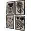 Simple Florals S/4 Print by Watts