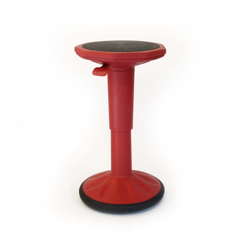 Tabouret actif à hauteur ajustable, Rouge