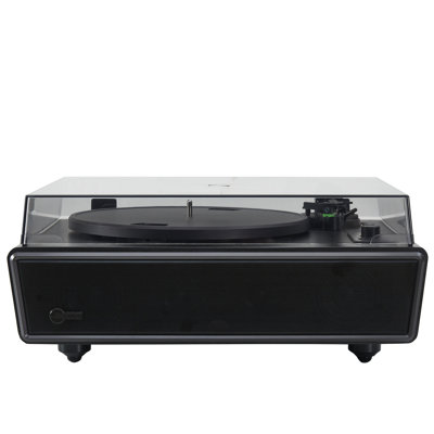 Arkrocket Huygens Bluetooth Record Player Turntable with Built-in Speakers (Black)
