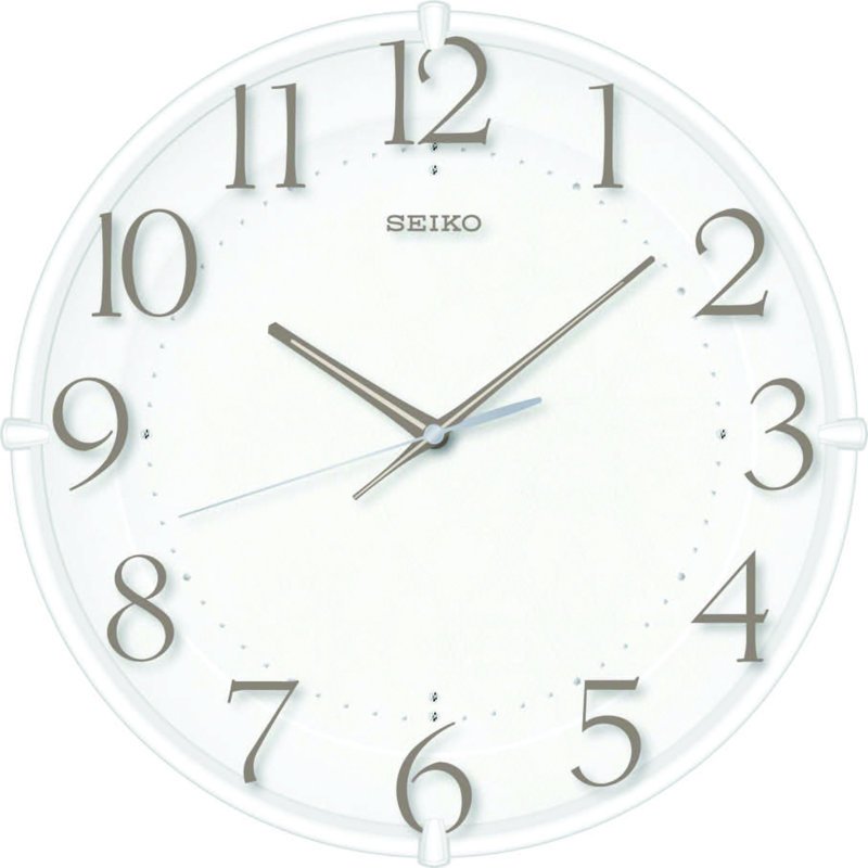 QXA778WRH Wall Clock, White, White