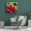 Art mural sur toile tendue - "Poppy I" de Marion Rose pour décor de salon, de chambre à coucher ou de bureau - 35 x 35-22073083