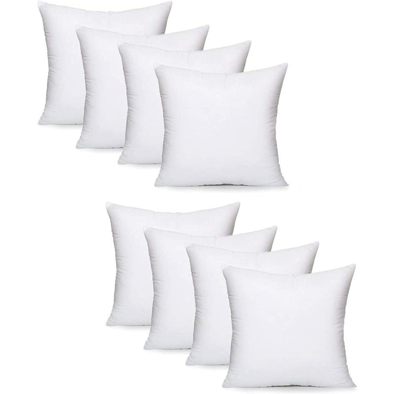 Abstract White Square Euro Cushion, 45cm H x 45cm W x 2.5cm D