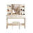 3 Lighting Modes With Adjustable Brightness, Dressing Table Set With Power Outlet And Cushioned Stool With Mirror And Light, 2 Drawers And 6 Storage Shelves For Make-Up Dresser