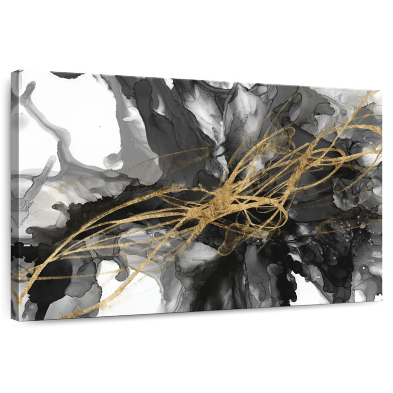 Avery Golden Vortex I, 26" H x 39" W