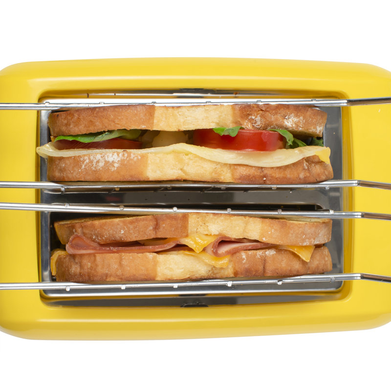 Nostalgia Deluxe Grilled Cheese Sandwich Toaster with Easy-Clean Toasting Baskets, Adjustable Toasting Dial and Extra Wide Slots