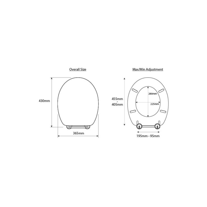 Soft Close Round Toilet Seat