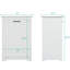 Armoire à poubelle réglable avec capacité de 13 gallons, support de poubelle avec angles inclinés pour support de cuisine et de salle à manger, multifonctionnelle