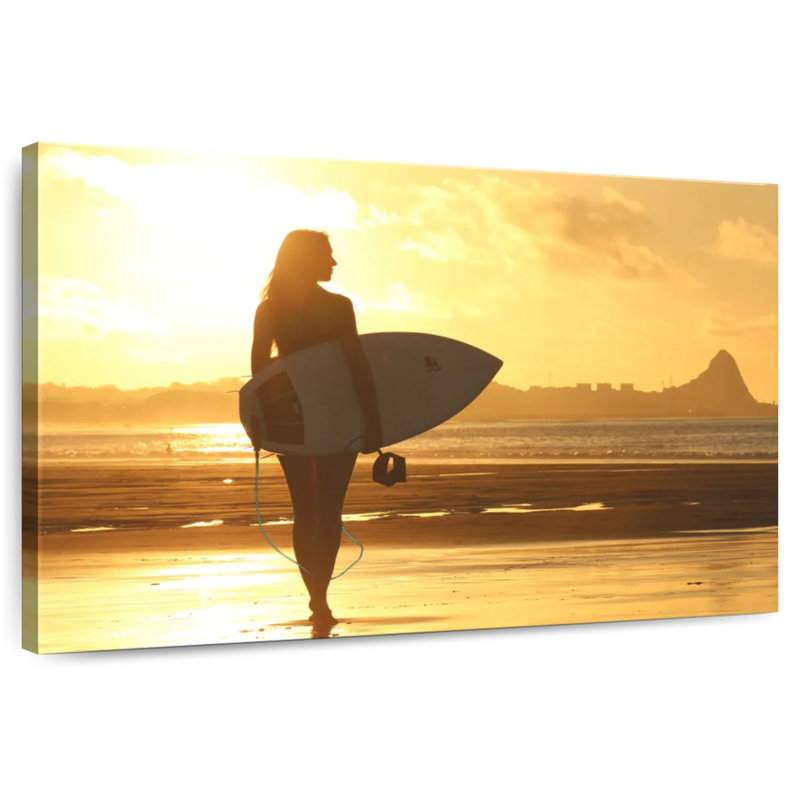 Senne Surfboard Sunset, 26" H x 39" W