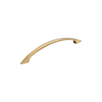 Arc 6-5/16 inch (160mm) Center-to-Center Champagne Bronze Cabinet Pull - 10 Pack