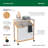 ClosetMaid Bamboo Laundry Hamper Storage Cart