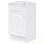 Meuble-lavabo de salle de bain avec lavabo, tablette de porte et tablette réglable-1733819980