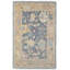 Karina Hand Knotted Wool Floral Area Rug in Blue/Beige-279911404