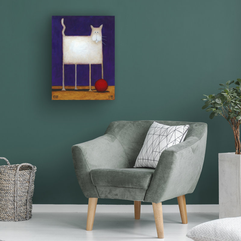 Art mural sur toile tendue - "Trouble" par Daniel Patrick Kessler pour décoration de salon, de chambre à coucher ou de bureau - 18 x 24