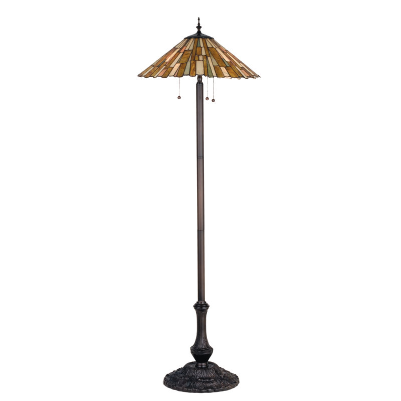 63"H Delta Jadestone Floor Lamp