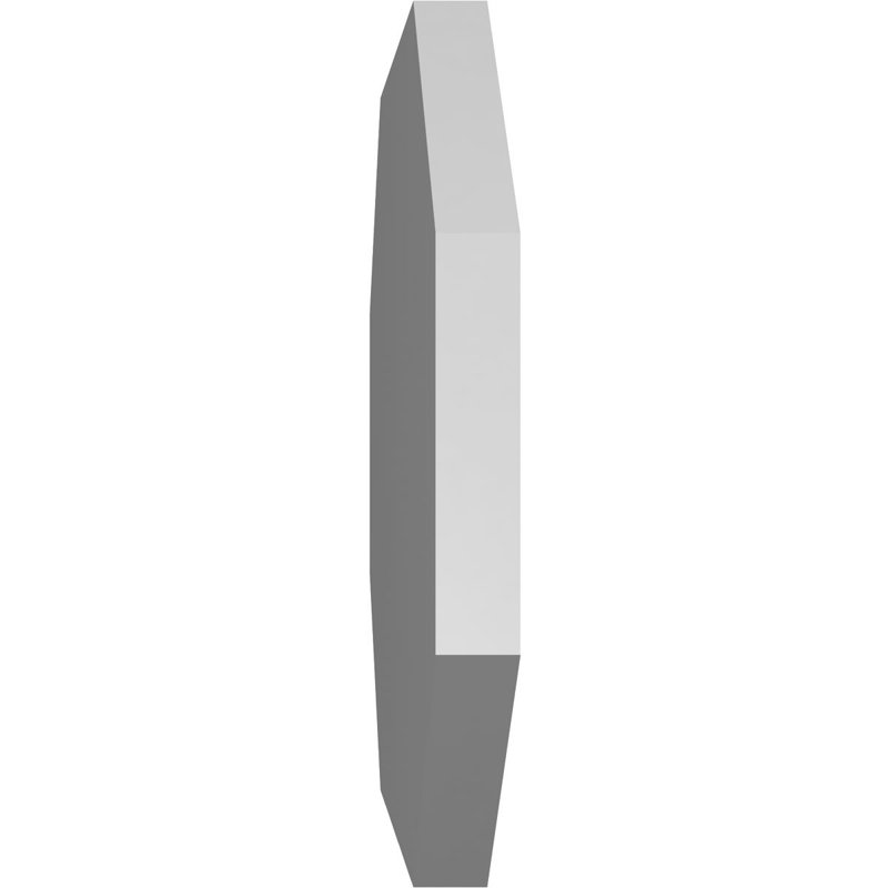 Évent horizontal gondole allongé en surface octogonal Signature, H 18 po x l 22 po x P 1,5 po